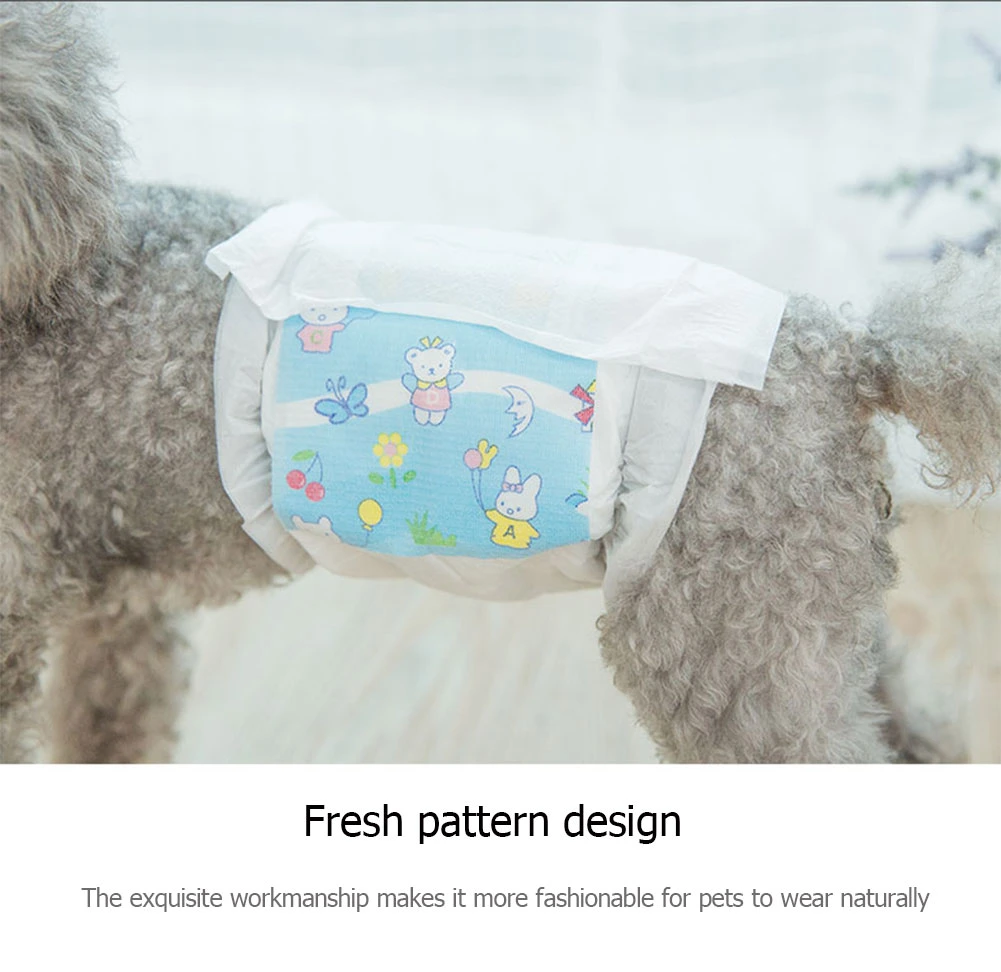 Breathable Incontinence Absorb Quickly Female Male Leak Protection Disposable Dog Diapers